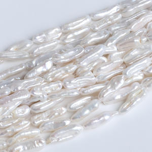 Cuentas de Perlas de Agua Dulce Naturales, Hechas a Mano, de 7-9 mm, Forma Barroca, Color Rosa Pipa, Orificio Recto, para Hacer Collares - Product Image 1