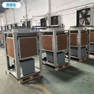 เครื่องทำความเย็นแบบระเหยน้ำอุตสาหกรรม Hengshuangda 26C ควบคุมด้วยระบบดิจิตอล แบบเคลื่อนย้ายได้ ประหยัดพลังงาน สำหรับโรงงานและเวิร์กช็อป - Product Image 2