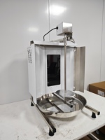 Machine à kebab au gaz en acier inoxydable, grill à shawarma commercial, équipement de barbecue moyen-oriental pour restaurant