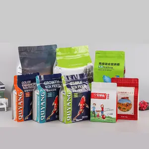 Embalagem personalizada para petiscos de gato Stand Up Bolsas requintado grande pacote reutilizável saco de comida para cães danificado à prova de umidade