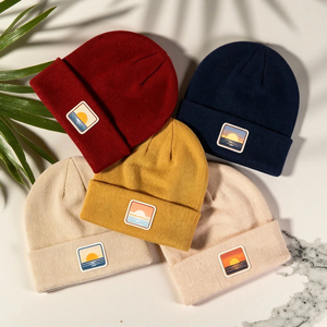 Gorros de Punto Personalizados con Logotipo, para Invierno, Lisos, Gruesos, de Terciopelo, Versátiles, al por Mayor - Product Image 3