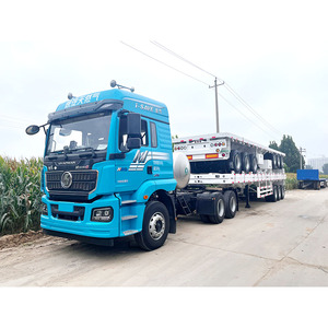 3/4 trục 40ft phẳng bán rơ moóc thép phẳng với vận chuyển container - Product Image 1