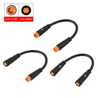 Connecteur étanche 3 broches mâle-mâle, femelle-femelle, câble d'extension pour vélo électrique, trottinette électrique, adaptateur de câblage