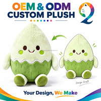 Peluche personnalisée en coton biologique doux, jouet en peluche rembourré sur mesure, conception personnalisée, usine OEM ODM, cadeau, poupée en peluche personnalisée