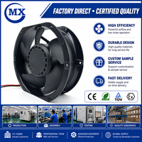Ventilateur axial 172 mm Tubeaxial 48 VDC à roulement à billes 353,1 CFM (9,89 m³/min) avec 4 fils de connexion