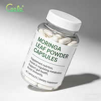 Capsules de Moringa à bas prix en vrac, poudre de feuilles végétalienne pour la vente en gros, mélange de capsules de Moringa et d'algues marines avec curcuma et ashwagandha