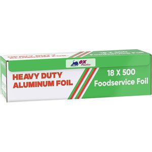 ฟอยล์อลูมิเนียมหนาพิเศษสำหรับงานหนัก 18 x 500 ฟอยล์สำหรับธุรกิจอาหาร - Product Image 1