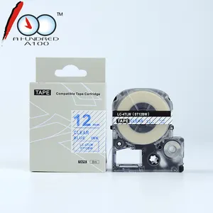 Seri kompatibel 12mm * 8m cartridge pita untuk EPSON KINGJIM C-4TWN printer label Tepra tape