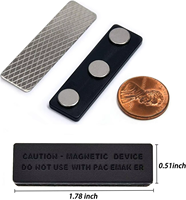 Porte-badge magnétique permanent de qualité industrielle personnalisé, porte-badge d'identification, matériaux magnétiques en forme d'épingle N35-N52