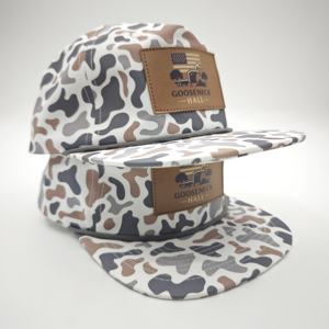 Casquettes de baseball ajustables en coton camouflage avec logo personnalisé, 5 panneaux, brodées, style Richardson 256, sans cordon - Product Image 3
