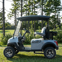 Voiturette de golf électrique 72V Lithium 4 places 5kW, options de peinture illimitées, coffre de rangement arrière, homologuée DOT pour le marché américain