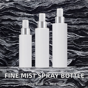 Cosmetic Packaging White Fine Mist <b>Spray</b> Plastic PET Bottles 120ml/100ml/250ml Lotion Shampoo Skin Care Serum <b>Silver</b> Disc Top - Product Image 2