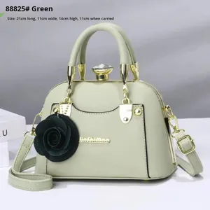 <span class=keywords><strong>Sac</strong></span> à main pour femme élégant, forme carrée texturée, fermeture éclair, petite fleur, coquille, <span class=keywords><strong>sac</strong></span> décontracté tendance, <span class=keywords><strong>sac</strong></span> pour maman, sacs transfrontaliers - Product Image 4