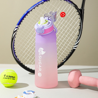 Bouteille innovante sans BPA aromatisée aux fruits avec capsules parfumées, lavable au lave-vaisselle, idéale pour les voyages, le bureau et la randonnée