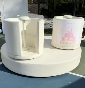 Parque Infantil Interior Eléctrico Blanco y Suave para Niños, Atracción Giratoria Sensorial, Equipo de Juego Eléctrico Suave - Product Image 2