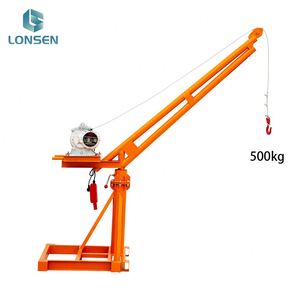 500kg 800kg 1000kg Monkey Lift Mini Construction <b>Crane</b> - Product Image 2