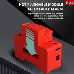 Parafoudre CC LONG TAI SPD-40 2P T2 <span class=keywords><strong>Protection</strong></span> contre la foudre 20kA-40kA 1000VCC Solaire Photovoltaïque Montage sur Rail DIN Certifié CE IEC - Product Image 2