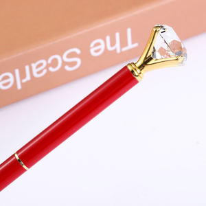 أقلام ترويجية فاخرة مخصصة من الريش الذهبي بتصميم مبتكر من الكريستال بألوان جديدة - Product Image 4