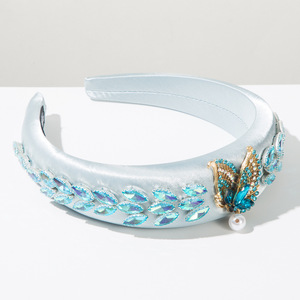 Serre-tête coréen en strass de cristal, accessoires élégants et personnalisés pour mariée et fête de mariage - Product Image 6