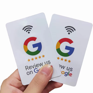 Logotipo de impresión Código QR Tarjeta de visita NTG 213/215/216 13,56 MHz NFC PVC Compatible <span class=keywords><strong>Facebook</strong></span> Whatsapp Google Review Etiqueta RFID - Product Image 2
