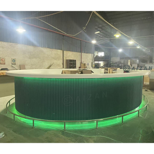 Barra de <span class=keywords><strong>Bar</strong></span> de Superficie Sólida, Moderna, Redonda, Verde, de Gran Tamaño, Diseño para Música, Restaurante, Hotel, Salón VIP - Product Image 2