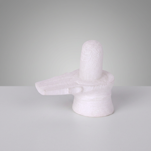 Escultura Religiosa de Piedra de Mármol Blanco Pulido de 2 Pulgadas, Hecha a Mano, Estilo Antiguo, Decoración para el Hogar o Templo, Uttar Pradesh, Regalo Festivo - Product Image 4