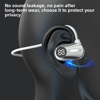Écouteurs sportifs sans fil VV11 à conduction osseuse 6.0, sans fil intra-auriculaires, contrôle par bouton, assistant IA, étanchéité quotidienne