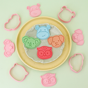 Moule à biscuits en plastique série animaux Eléphant Koala 3D Cartoon DIY Clay Owl Animation Printed - Product Image 4