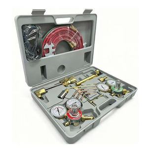 Ensemble de chalumeaux oxyacétyléniques avec régulateur et tuyau pour oxygène, acétylène, propane, usage industriel WQ 01 - Product Image 1
