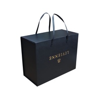 Boîtes d'emballage pliables personnalisées, boîte cadeau magnétique noire de luxe, logo, carton rigide, pliage magnétique, emballage en papier pliable