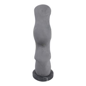 Moderna statuetta in ceramica con base in marmo, scultura per decorare casa, ufficio, soggiorno, mensola, tavolino da caffè. - Product Image 5