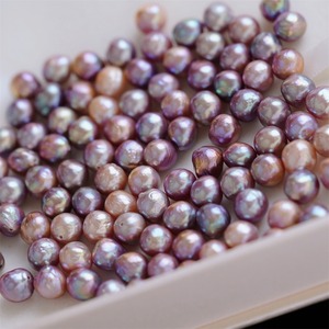Precio al por mayor Edison agua dulce 8-9mm perlas sueltas lavanda Natural Color púrpura para la fabricación de joyas de pendientes - Product Image 3