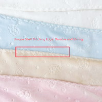 En stock, couverture pour bébé en flanelle de qualité supérieure, personnalisée, super douce, double couche