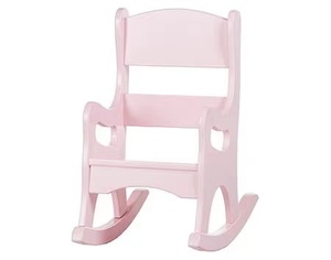 Vente en gros d'usine de meubles pour enfants personnalisés de qualité supérieure transat pour bébé chaises à <span class=keywords><strong>bascule</strong></span> en bois pour enfants avec support en bois - Product Image 2