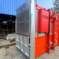 Ascenseur de chantier à cage unique SC200 VFD haute vitesse (0-96 m/min) pour la construction à grande échelle