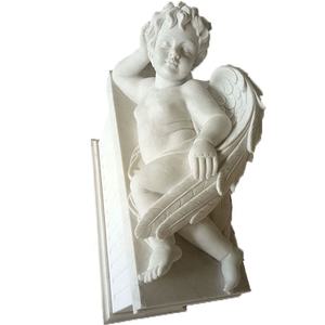 Handgesneden Natuursteen Op Maat Gemaakte Marmeren Figuur <span class=keywords><strong>Status</strong></span> Slapen Schattige Kleine Engel - Product Image 6