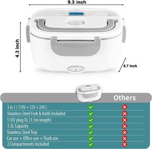 กล่องข้าวอุ่นร้อนอัตโนมัติ ดีไซน์ทันสมัย แบบขายส่ง 110v/220v - Product Image 2