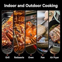 Termómetro Digital Inalámbrico Bluetooth de Metal de Largo Alcance para Barbacoa, Horno, Ahumador, Freidora de Aire y Cocina