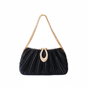 Bolso de mano de noche con incrustaciones de diamantes y flores de aleación para mujer, estilo europeo y americano, ideal para - Product Image 1