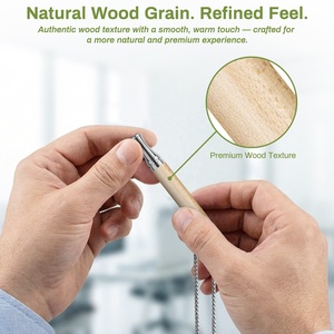 Collier de respiration anti-anxiété, collier pour arrêter de fumer, collier duo en bois de pamplemousse et métal, outil de soulagement du stress et de la panique - Product Image 4