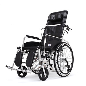 Silla de ruedas reclinable Kaiyang con respaldo alto, de aleación de aluminio, ligera, plegable y con función de inodoro para ancianos y discapacitados. - Product Image 1