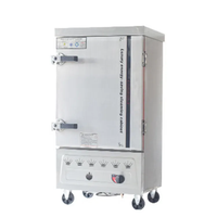 Machine à cuire le riz à la vapeur industrielle, armoire de cuisson à la vapeur commerciale avec chariot