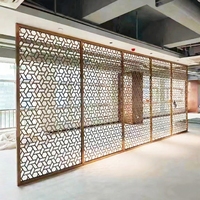 Modern Style Antique Room Divider Screen Beautifully Designed Aluminum Sheet Partition for Living Room Metal Curtain Walls