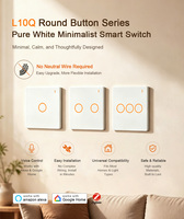 Oferta Especial LANBON Serie L10Q Tuya Zigbee Interruptor de Luz Inteligente de 1/2/3 Botones para Uso Doméstico, No Requiere Neutro, Interruptor de Pared Inalámbrico