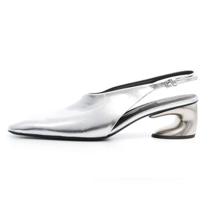 Sandalias de tacón bajo personalizadas para mujer, con punta cuadrada, estilo casual, con correa trasera, zapatos planos tipo slingback para oficina. - Product Image 2