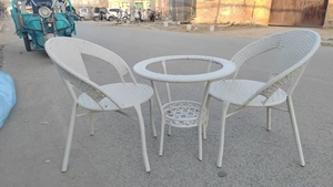 Juego de sillas de mesa de ratán pequeñas <span class=keywords><strong>para</strong></span> balcón, ocio, <span class=keywords><strong>muebles</strong></span> de exterior <span class=keywords><strong>para</strong></span> Villa, patio, mesas de té <span class=keywords><strong>para</strong></span> el hogar de ratán, sillas - Product Image 5