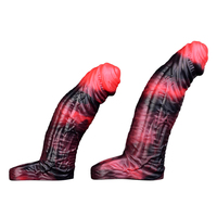N-BDV5265 contrôle des vibrations pénis manchon fantaisie noir Dragon monstre gode creux mâle pénis Extender jouets sexuels prix de gros