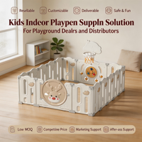 Tapis de sol en plastique pour parc de jeu pour enfants, tapis de sécurité pour bébés et enfants, pour l'intérieur, avec barrières de protection