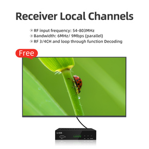 Biểu tượng tùy chỉnh hộp ngôn ngữ <span class=keywords><strong>ATSC</strong></span> U-008 kỹ thuật số TV Box miễn phí để không khí Set Top Box cho Mexico - Product Image 5