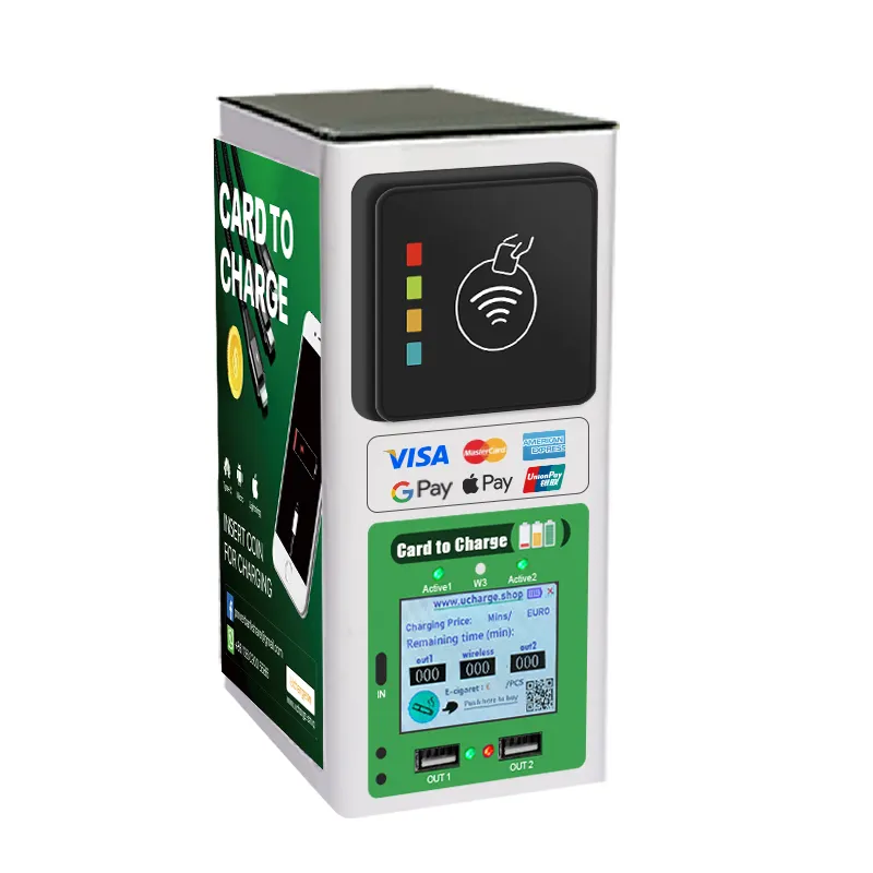 Credit card operated phone charger